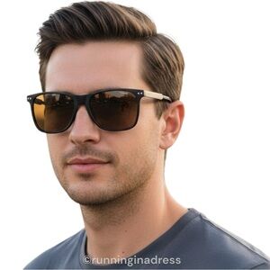 New Polaroid Gold & Black Square Lens
Sunglasses PLD 1028/U/S